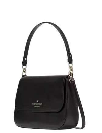 Kate Spade New York Staci Saffiano Leather Flap Shoulder Bag