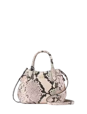 Kate Spade New York Dumpling Snake Embossed Mini Satchel