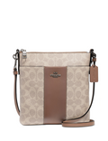 Coach Kitt Center Stripe Messenger Crossbody