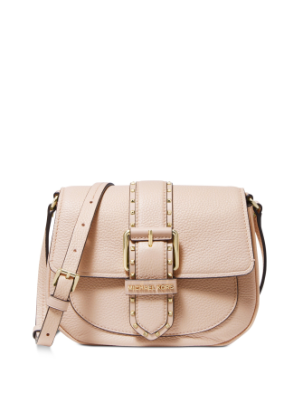 Michael Michael Kors Lillian Buckle Leather Small Crossbody Bag