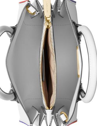 Michael Michael Kors Mercer Rainbow Trim Leather Crossbody Tote