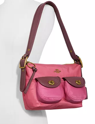 Coach Colorblock Nylon Cargo Shoulder Bag 23