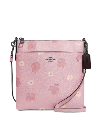 Coach Pansy Print Mini Kitt Crossbody