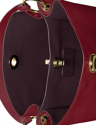 Coach Polished Pebble Leather Charlie Bucket Crossbody