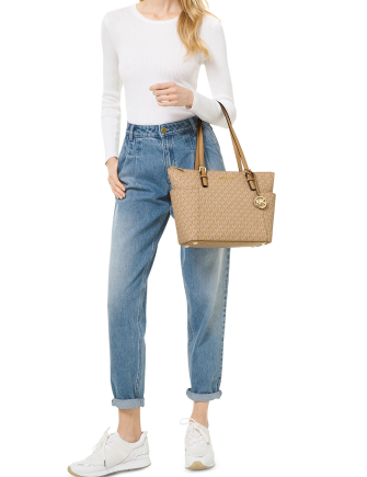 Michael Michael Kors Signature Jet Set East West Top Zip Tote