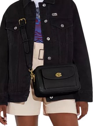 Coach Cassie Leather Camera Bag