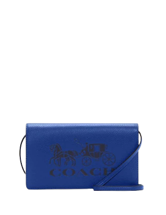 Coach Anna Foldover Clutch Crossbody With Horse And Carriage
