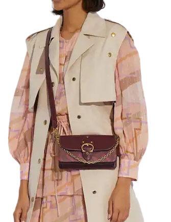 Coach Beat Crossbody Clutch With Horse And Carriage Print