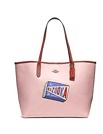 Coach City Tote With Bazooka Motif