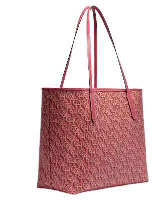Coach City Tote With Coach Monogram Print