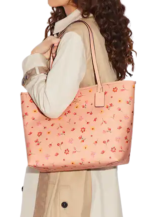 Coach City Tote With Mystical Floral Print