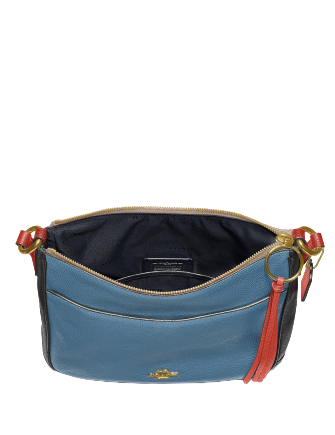 Coach Colorblock Chaise Crossbody in Pebble Leather