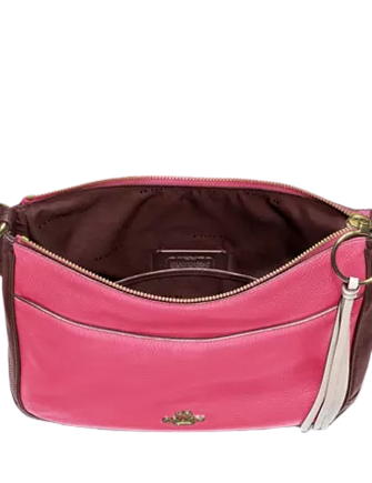 Coach Colorblock Chaise Crossbody in Pebble Leather