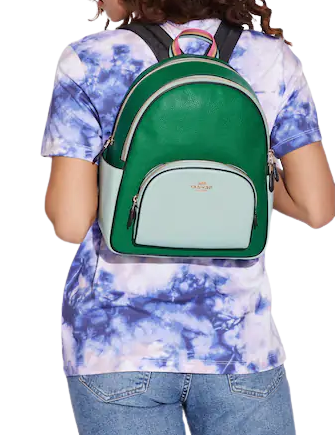 Coach Court Backpack In Colorblock