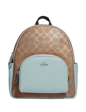 Coach Court Backpack In Signature Canvas