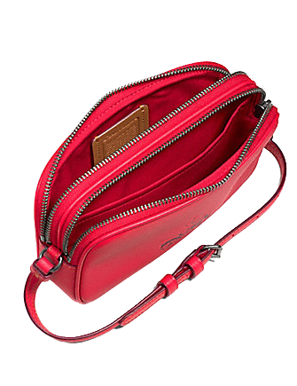 Coach Crossbody Pouch in Glove Calf Leather With Mickey