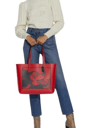 Coach Disney Mickey Mouse X Keith Haring Highline Tote