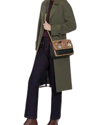 Coach Disney X Coach Klare Crossbody 25 In Signature Canvas With Patches