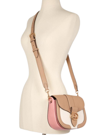Coach Georgie Saddle Bag In Colorblock