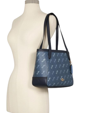 Coach Horse And Carriage Tote 27 With Horse And Carriage Dot Print