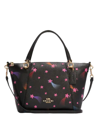 Coach Kacey Satchel With Disco Star Print