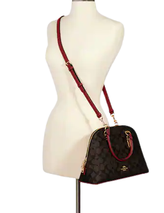 Coach Katy Satchel In Signature Canvas