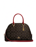 Coach Katy Satchel In Signature Canvas