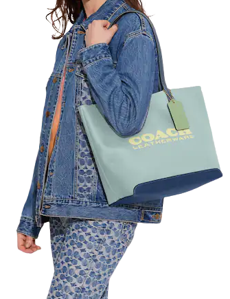 Coach Kia Tote In Colorblock