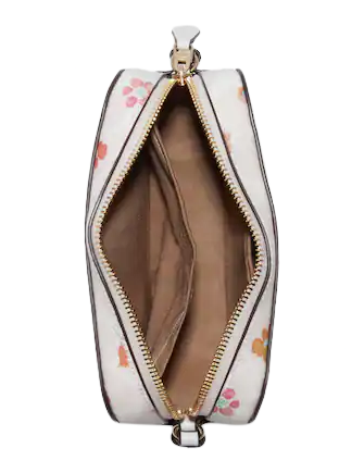 Coach Mini Camera Bag In Signature Canvas With Mystical Floral Print