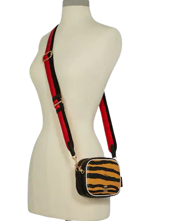 Coach Mini Dempsey Camera Bag With Tiger Print