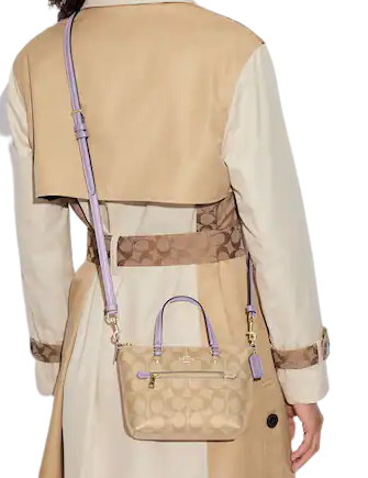Coach Mini Gallery Crossbody In Signature Canvas