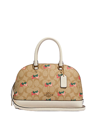 Coach Mini Sierra Satchel With Strawberry Print