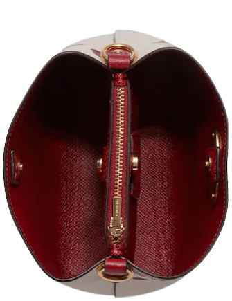 Coach Mini Town Bucket Bag With Ladybug Floral Print