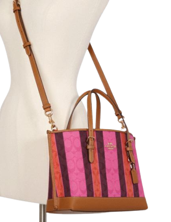 Coach Mollie Tote 25 In Signature Jacquard With Stripes