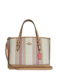 Coach Mollie Tote 25 In Signature Jacquard With Stripes