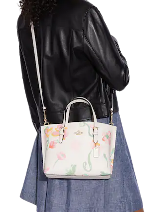 Coach Mollie Tote 25 With Dreamy Land Floral Print