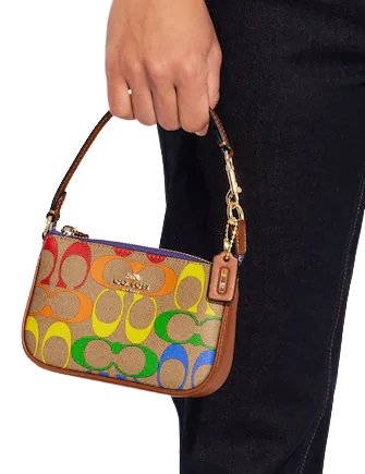 Coach Nolita 15 In Rainbow Signature Canvas