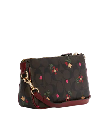 Coach Nolita 19 In Signature Canvas With Heart Petal Print