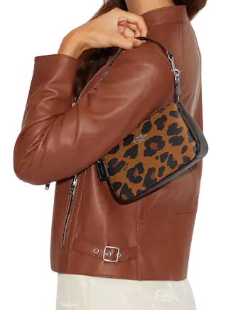 Coach Nolita 19 With Leopard Print And Signature Canvas