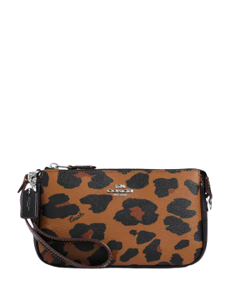 Coach Nolita 19 With Leopard Print And Signature Canvas