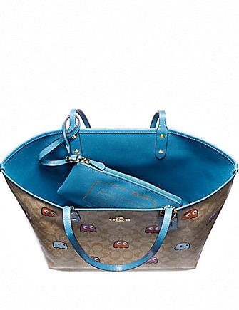 Coach Pac-Man Signature Reversible City Tote
