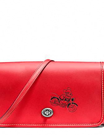 Coach Penny Crossbody in Glove Calf Leather With Mickey