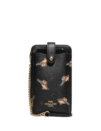 Coach Phone Crossbody With Penguin Print