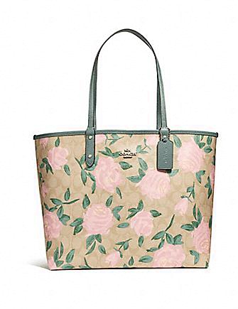 Coach Reversible City Tote in Camo Signature Print