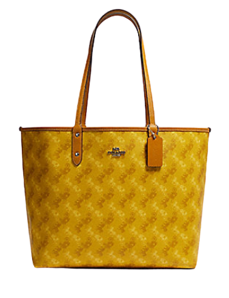Coach Reversible City Tote in Signature Canvas With Horse and  Carriage