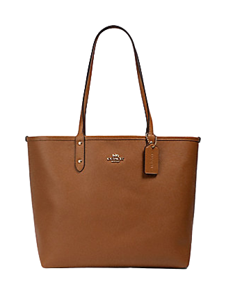 Coach Reversible City Tote With Lime Print