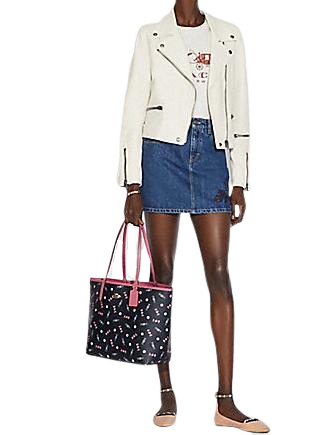 Coach Reversible City Tote With Scattered Candy Print