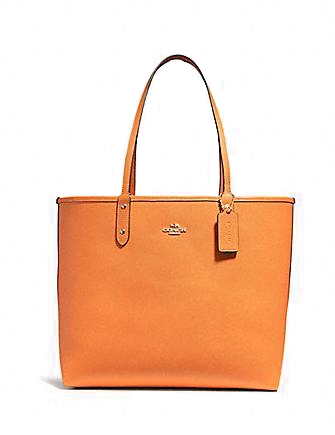 Coach Reversible City Tote with Scenic Hawaiian Print