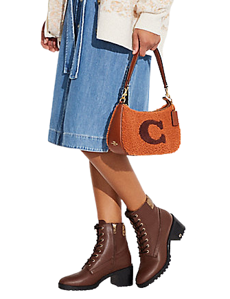Coach Teri Shoulder Bag With Coach Motif