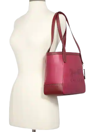 Coach Tote 27 In Colorblock With Horse And Carriage